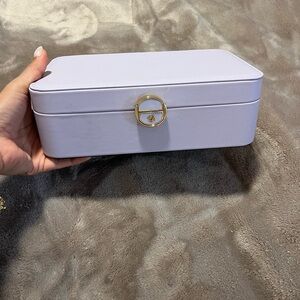 Lilac Jewelry Box with Gold Clasp